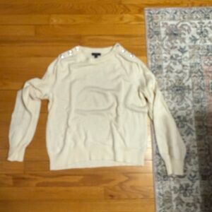 Jcrew jeweled button sweater